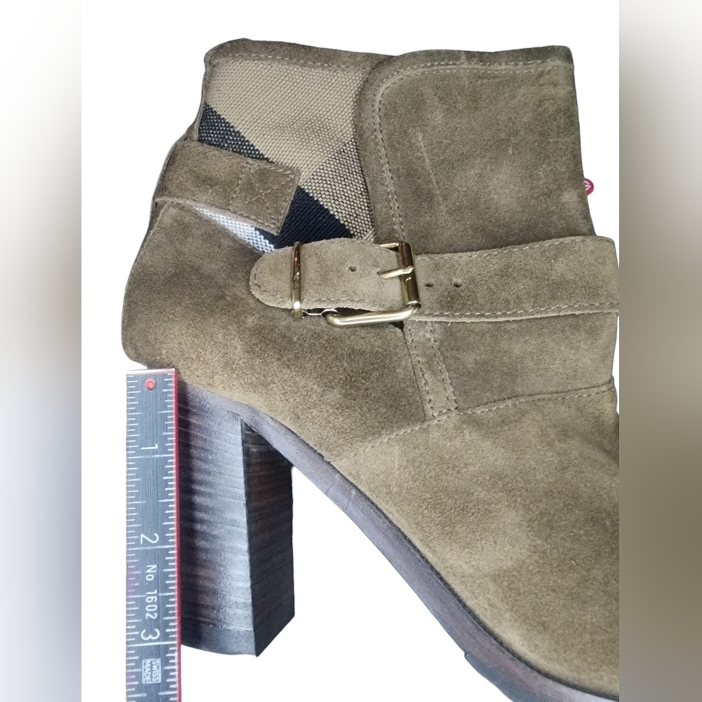 Burberry Brown Suede Larina Ankle Boots With Dustbag, Womens 41EU (10 US) - Picture 11 of 15